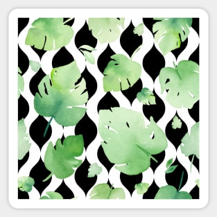 Cute Tropical Leaf Pattern Sticker